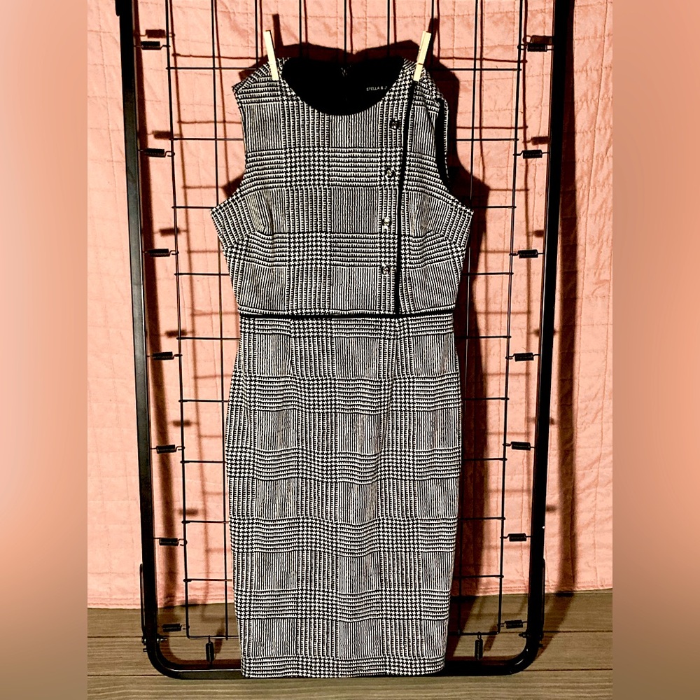 Stella and Julie Plaid Cotton Blend Dress